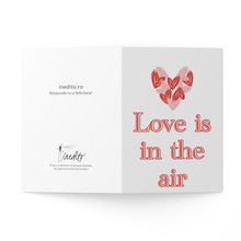 Load image into Gallery viewer, Felicitare coș fructe - 100% reciclată Red Hearts
