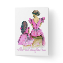 Load image into Gallery viewer, Felicitare cu plic, hartie texturata premium - Mother and daughter
