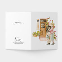 Load image into Gallery viewer, Felicitare cu plic, hartie texturata premium - Bunici pe prispa
