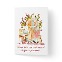 Load image into Gallery viewer, Felicitare 100% reciclata cu plic, hartie texturata premium - pentru bunici stil watercolor
