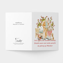 Load image into Gallery viewer, Felicitare 100% reciclata cu plic, hartie texturata premium - pentru bunici stil watercolor
