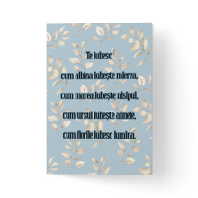 Încarcă imaginea în vizualizatorul Galerie, Felicitare 100% reciclata cu plic, hartie texturata premium - de dragoste
