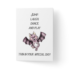 Load image into Gallery viewer, Felicitare cu plic, hartie texturata premium - Baby bat
