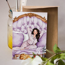Load image into Gallery viewer, Felicitare cu plic, hartie texturata premium - Princess lady
