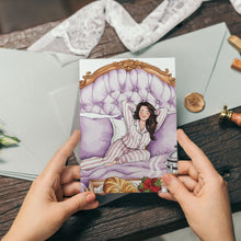 Load image into Gallery viewer, Felicitare cu plic, hartie texturata premium - Princess lady
