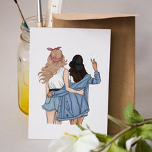 Load image into Gallery viewer, Felicitare cu plic, hartie texturata premium - Good Friends
