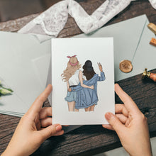 Load image into Gallery viewer, Felicitare cu plic, hartie texturata premium - Good Friends
