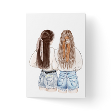 Load image into Gallery viewer, Felicitare cu plic, hartie texturata premium - Good friends watercolor
