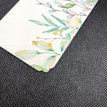 Load image into Gallery viewer, Set 6 semne de carte duble 100% reciclate Flowers, carton texturat-tactil 250g
