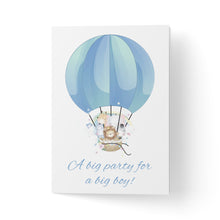 Load image into Gallery viewer, Felicitare cu animale în balonul cu aer cald
