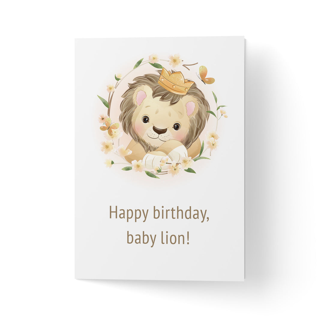 Felicitare Baby Lion