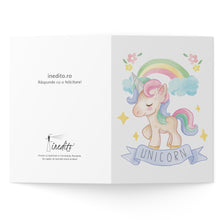 Load image into Gallery viewer, Felicitare Rainbow Unicorn
