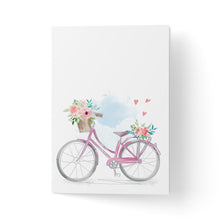 Load image into Gallery viewer, Felicitare cu bicicletă cu flori
