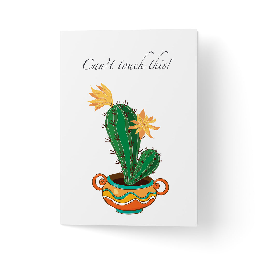 Felicitare cactus galben