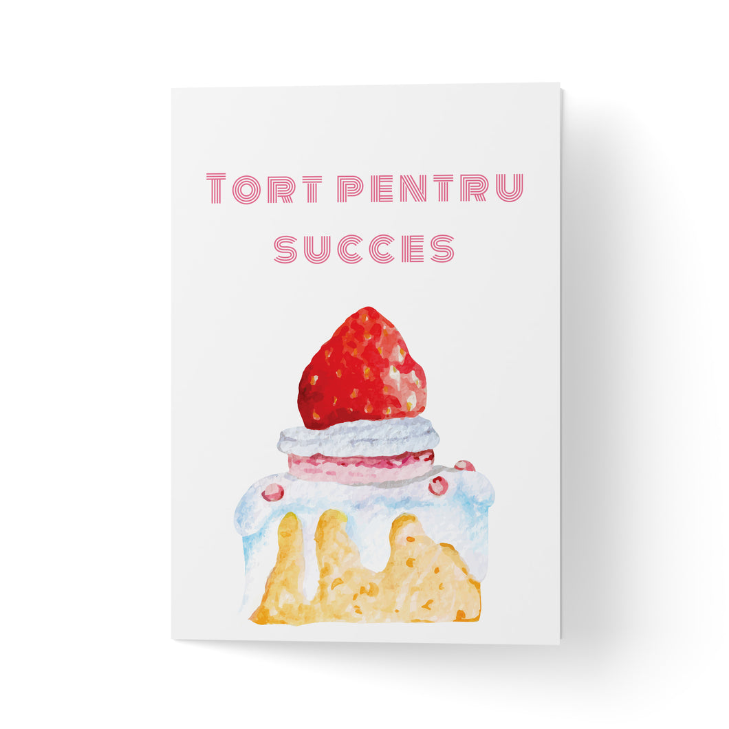 Felicitare Tort pentru succes