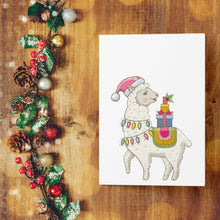 Load image into Gallery viewer, Felicitare Lama Christmas
