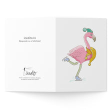 Încarcă imaginea în vizualizatorul Galerie, Felicitare Flamingo de Crăciun
