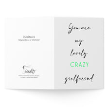 Load image into Gallery viewer, Felicitare 100% reciclată Crazy girlfriend
