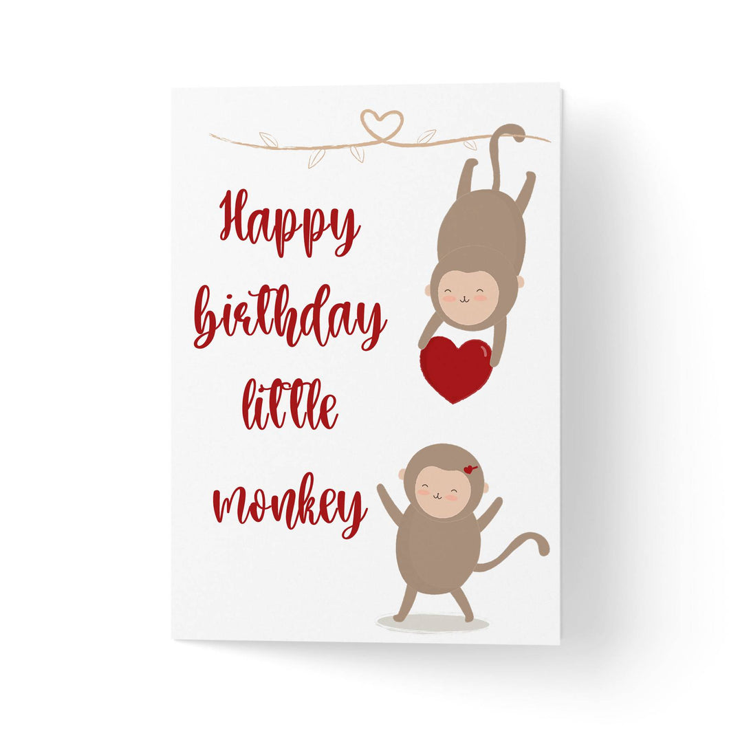 Felicitare cu maimutele pentru zi de nastere