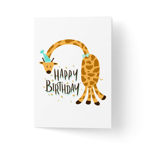 Felicitare Happy birthday Giraffe