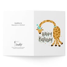 Încarcă imaginea în vizualizatorul Galerie, Felicitare Happy birthday Giraffe
