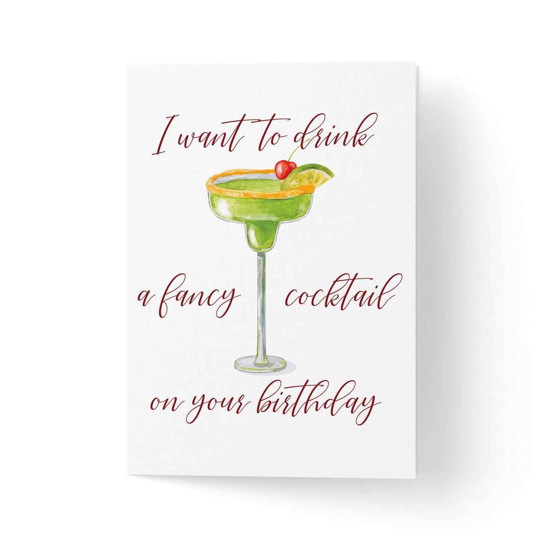 Felicitarem mesaj pentru zi de nastere cu cocktail