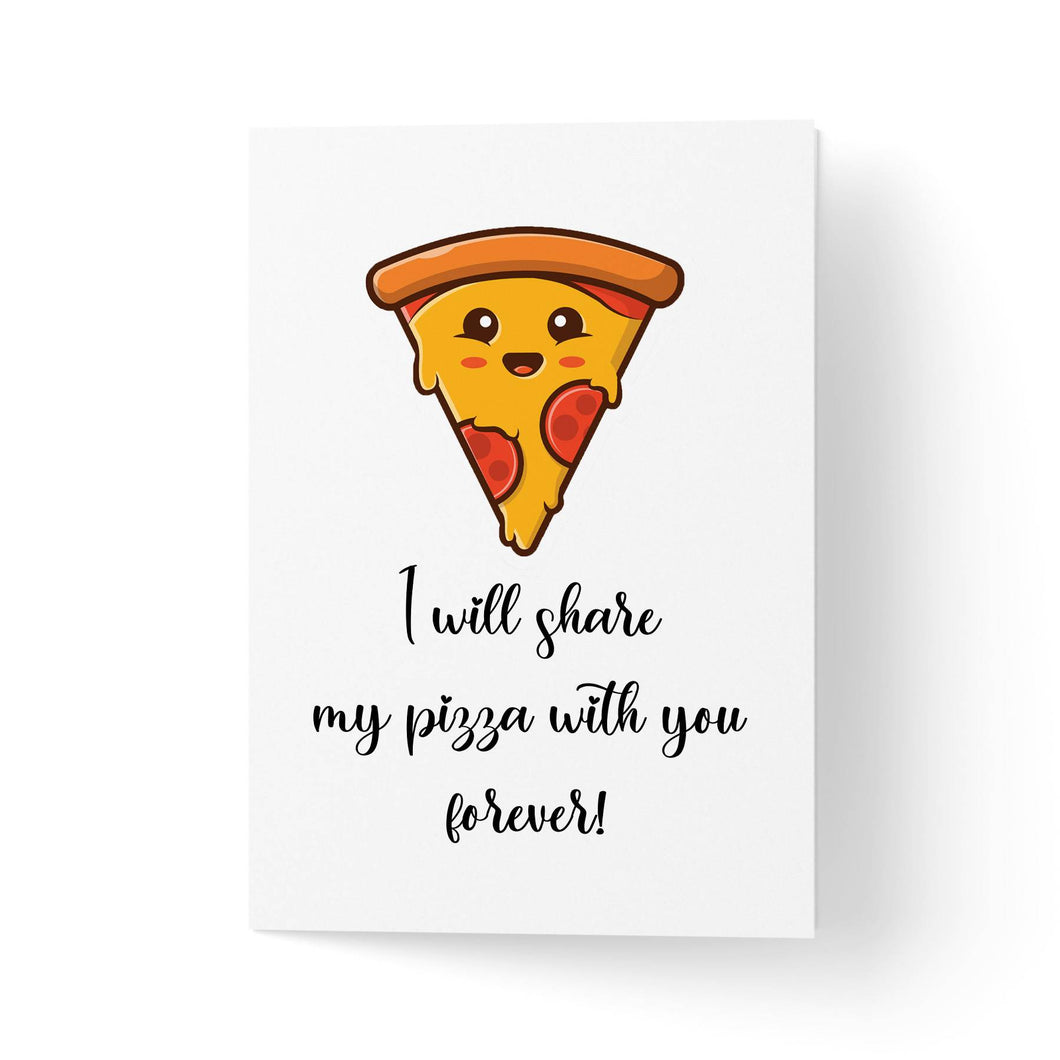 Felicitare mesaj de dragoste cu pizza