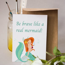Încarcă imaginea în vizualizatorul Galerie, Felicitare zi de nastere Brave mermaid
