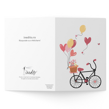 Load image into Gallery viewer, Trimite felicitare bicicletă cu baloane
