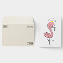 Load image into Gallery viewer, Felicitare flamingo coroniță

