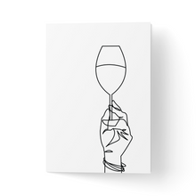 Încarcă imaginea în vizualizatorul Galerie, Trimite felicitare &quot;Paharul de vin&quot;
